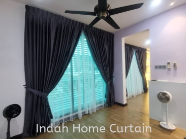 Installation Whole House Curtain At Bukit Tinggi Batu Nilam Double Storey Semi-D House