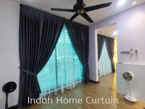 Installation Whole House Curtain At Bukit Tinggi Batu Nilam Double Storey Semi-D House 