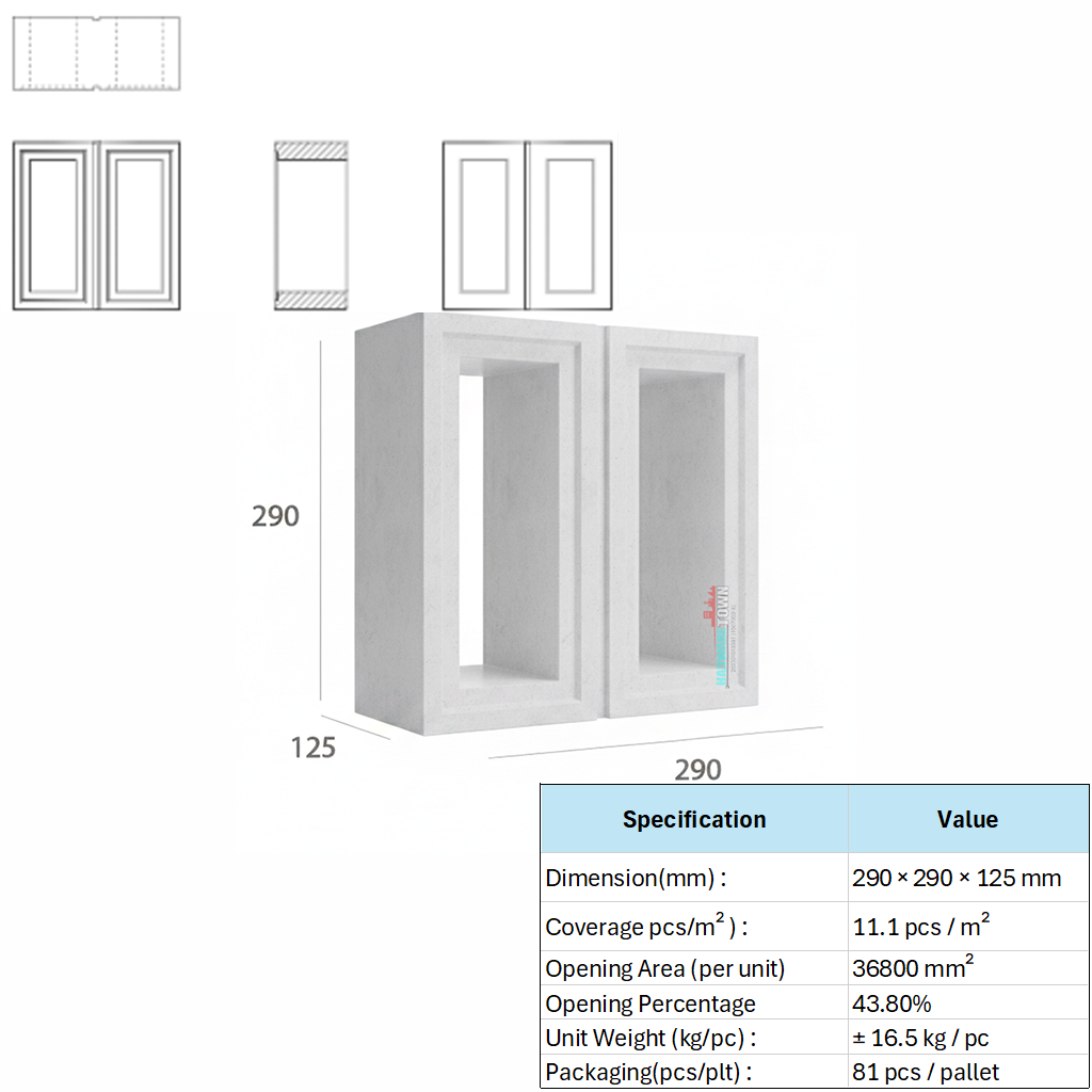 VENTILATION BLOCK VB-305.125