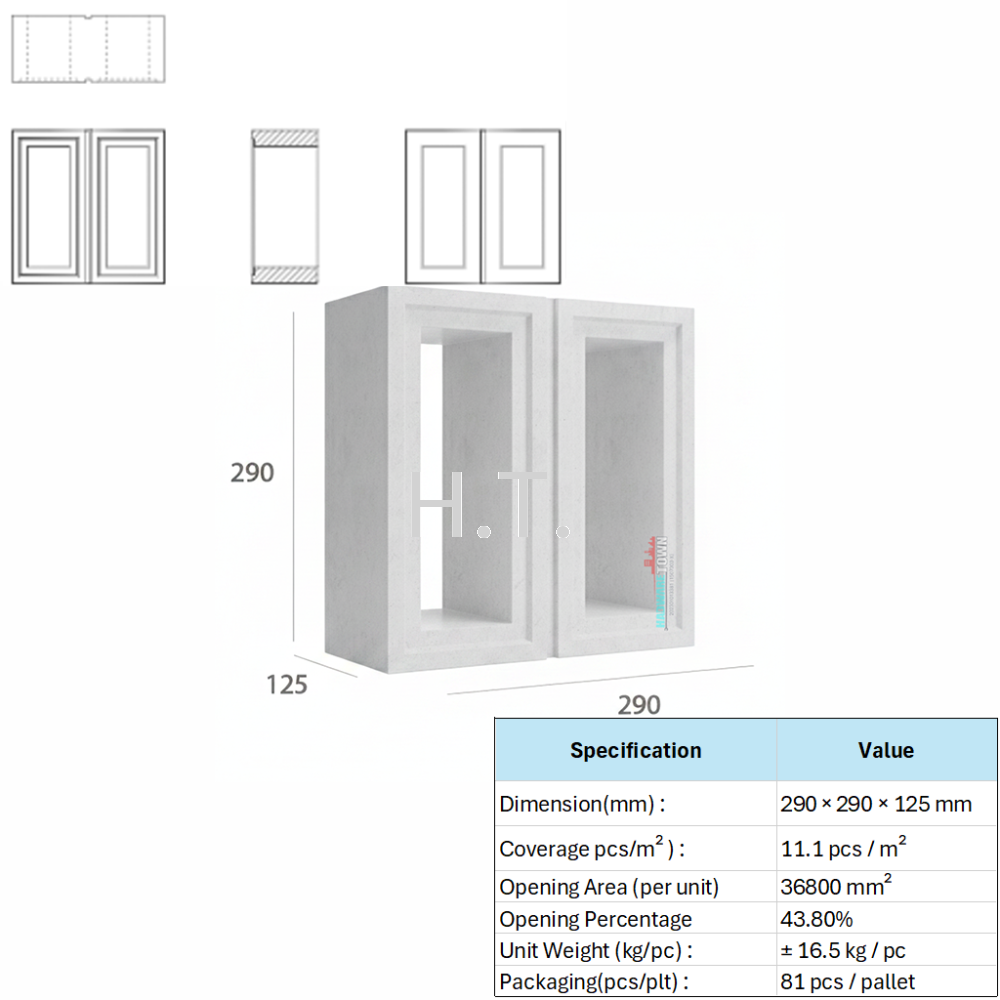 VENTILATION BLOCK VB-305.125