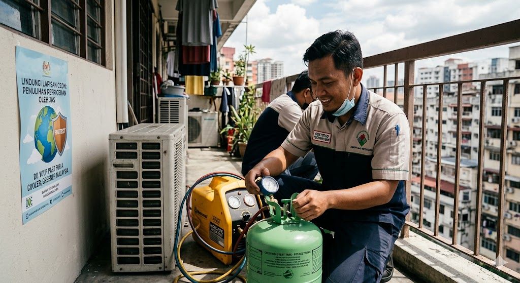 refrigerant recovery ozone protection Malaysia