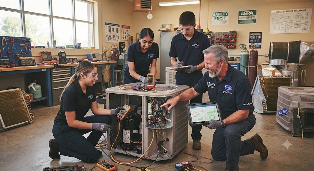 HVAC fault diagnosis training