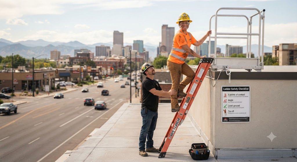 HVAC contractor ladder safety requirements