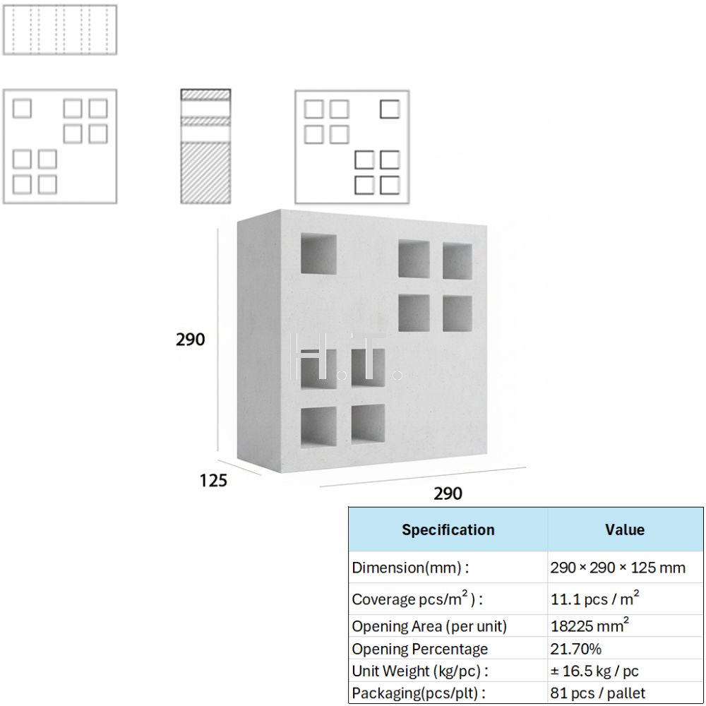 VENTILATION BLOCK VB-302.125B