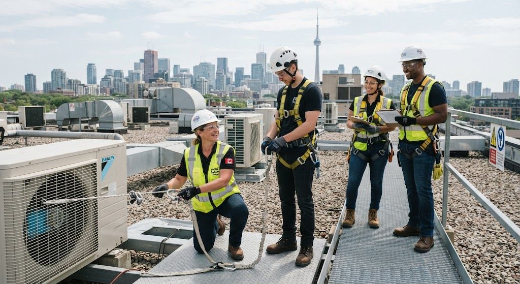 aircon maintenance safety training working at height