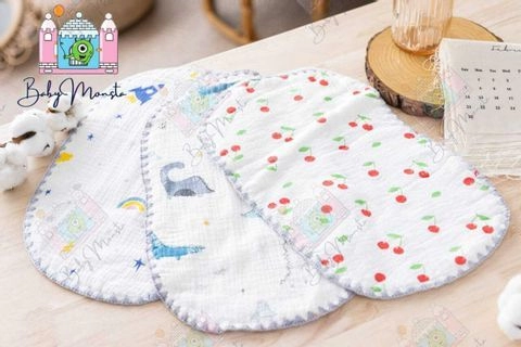 (Baby Monsta) Baby Flat Pillow 10 Layer Kain Bantal 100% Cotton Soft Reduce Heat