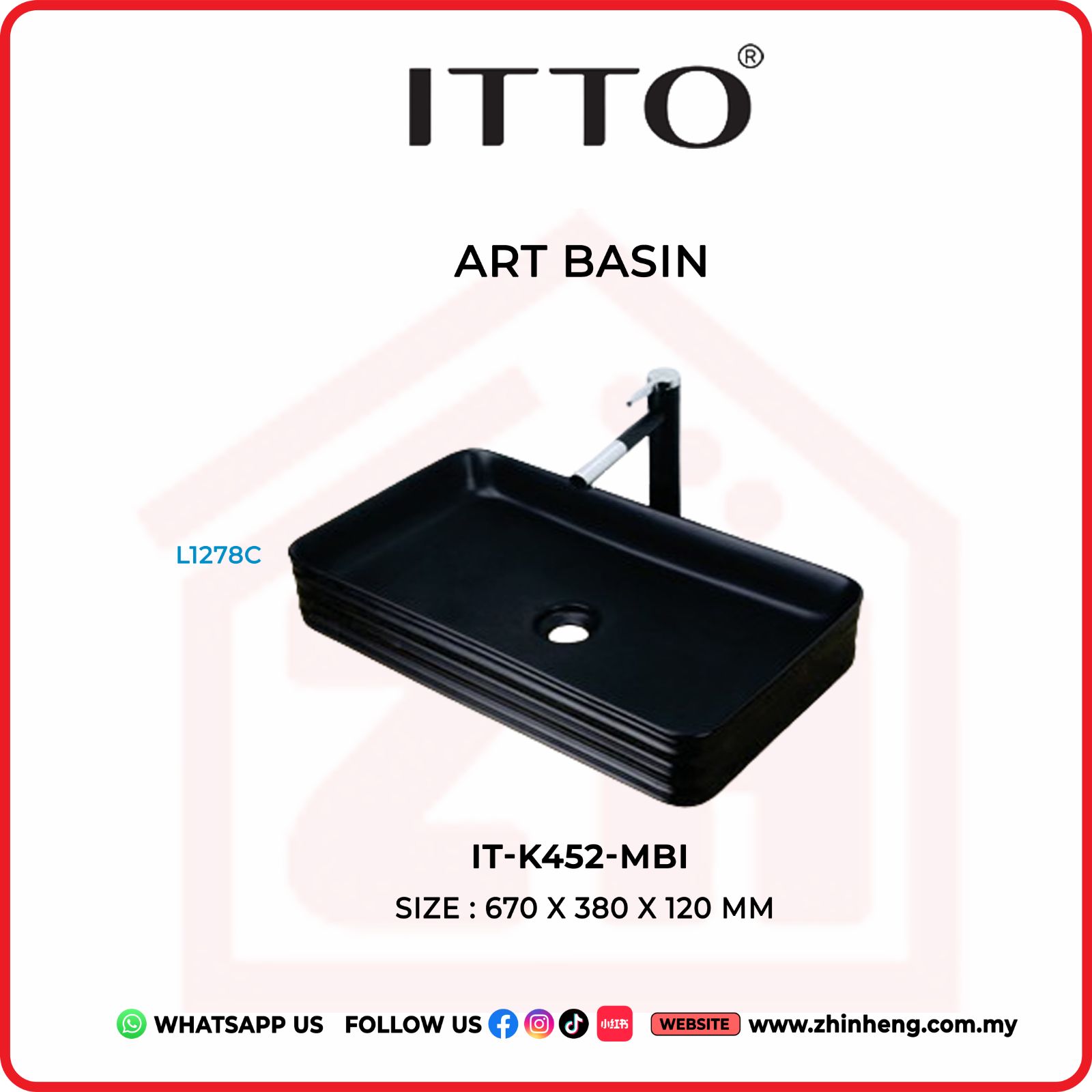 ITTO ART BASIN  IT-K452-MBI