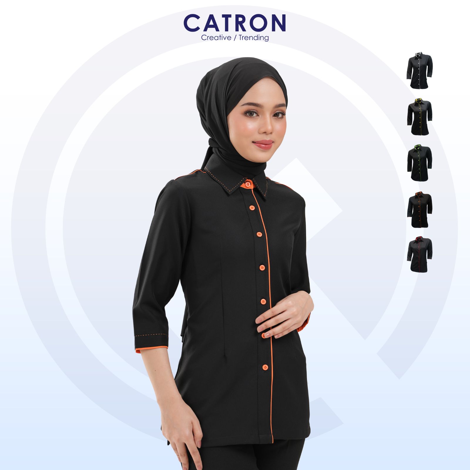 FP 912 Polysoft Ladies 3/4 Sleeve Corporate Shirt
