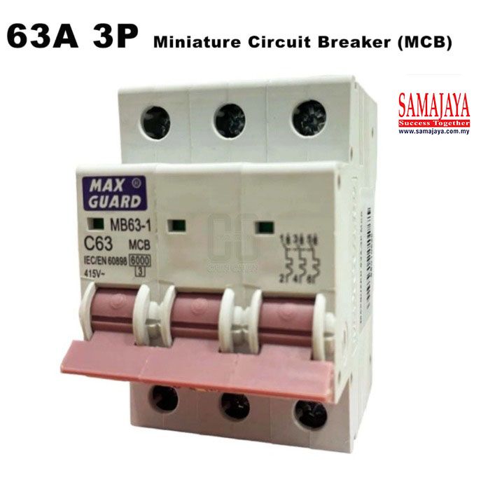 Maxguard 63A 3 Pole 10kA MCB