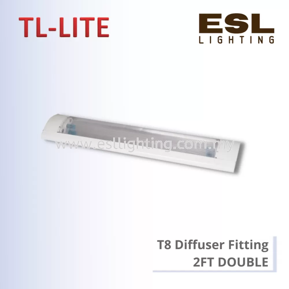 TL-LITE FITTING - T8 DIFFUSER FITTING 2FT DOUBLE