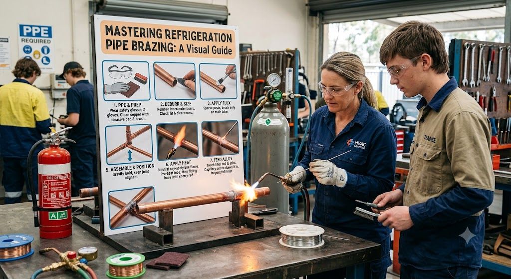 refrigeration pipe brazing step by step guide