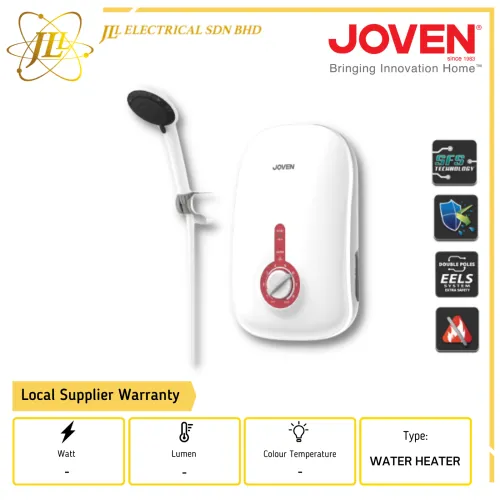 JOVEN SA8E 3.6KW 240VAC 50HZ IP25 WHITE WATER HEATER  C/W WALL BRACKET 