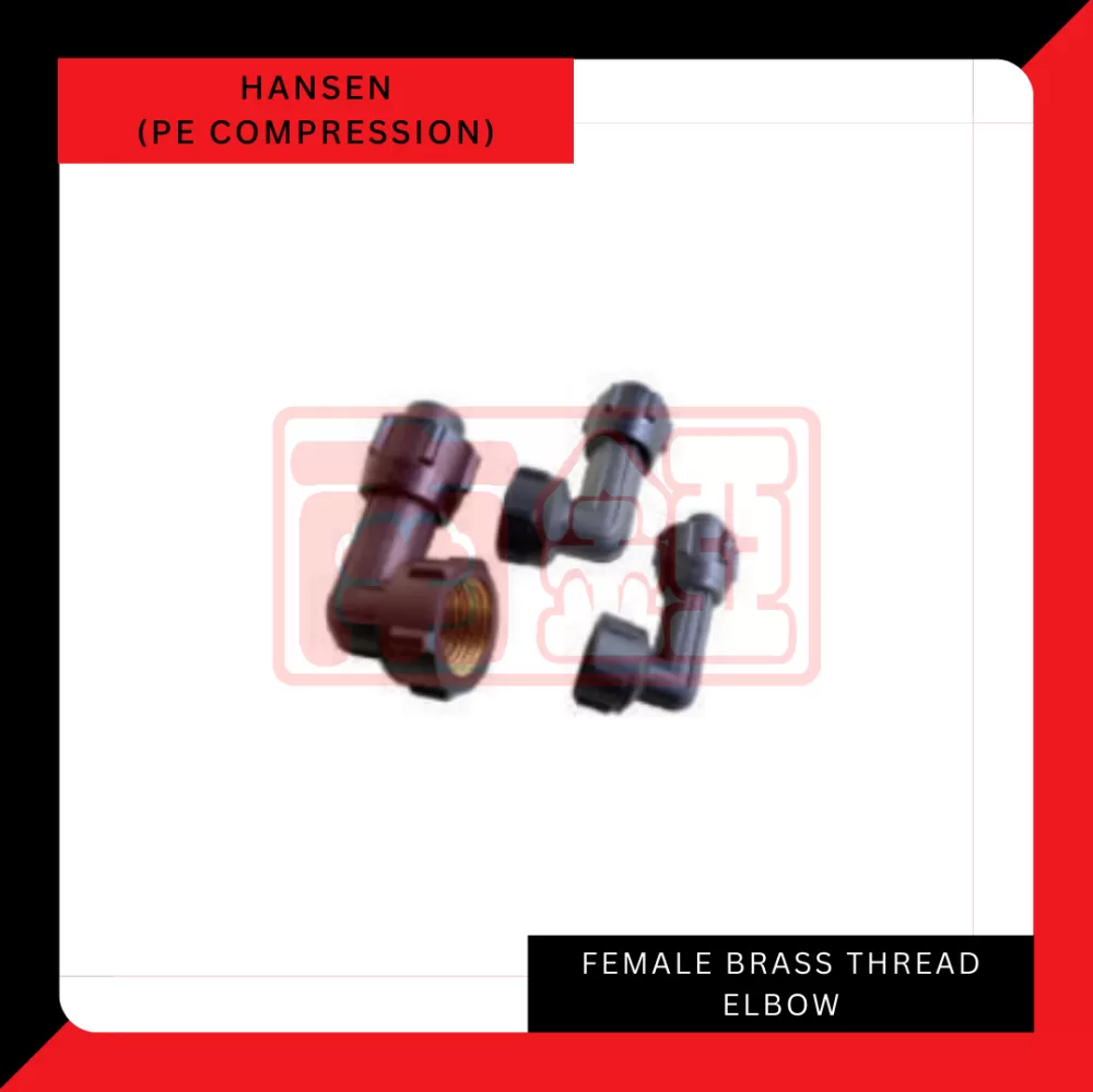 Hansen Female Brass Thread Elbow