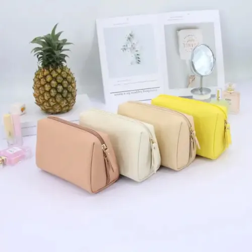 Eco Friendly Pineapple Leather Pouch Zipper Bag   02