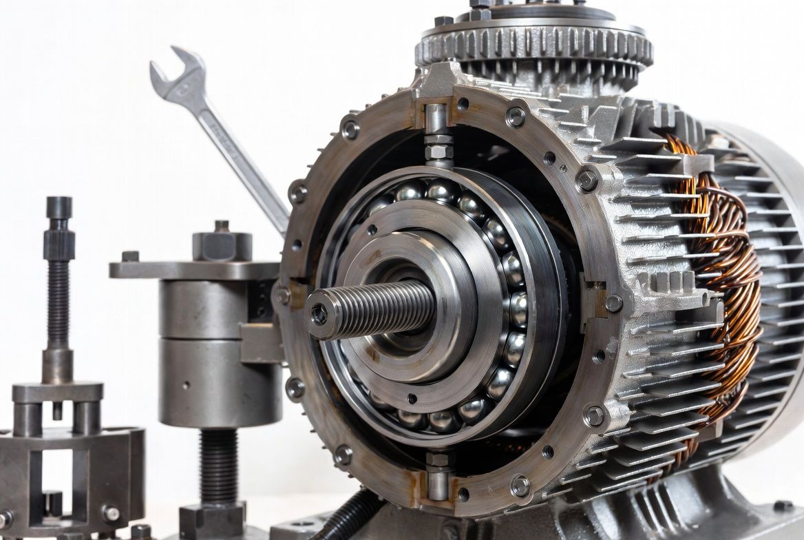 Industrial Electric Motor Bearing Repair 