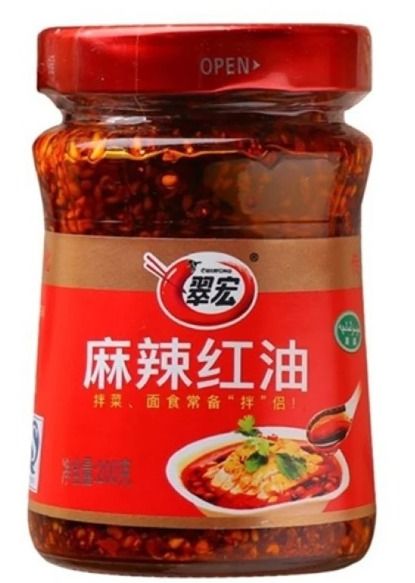 翠宏 红油系列麻辣红油0GCUIHONG SAUCE SERIES SPICY RED OIL 210G[12BTL/CTN]