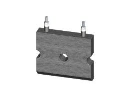 HOT PLATE WITH CAST-IN TUBULAR ELEMENT