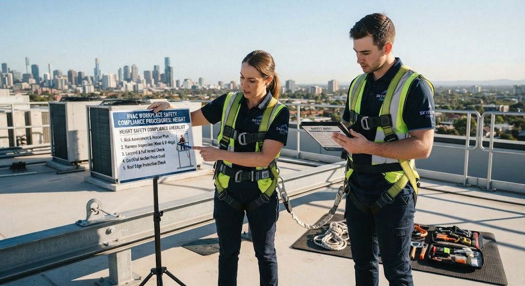 HVAC workplace safety compliance procedures height