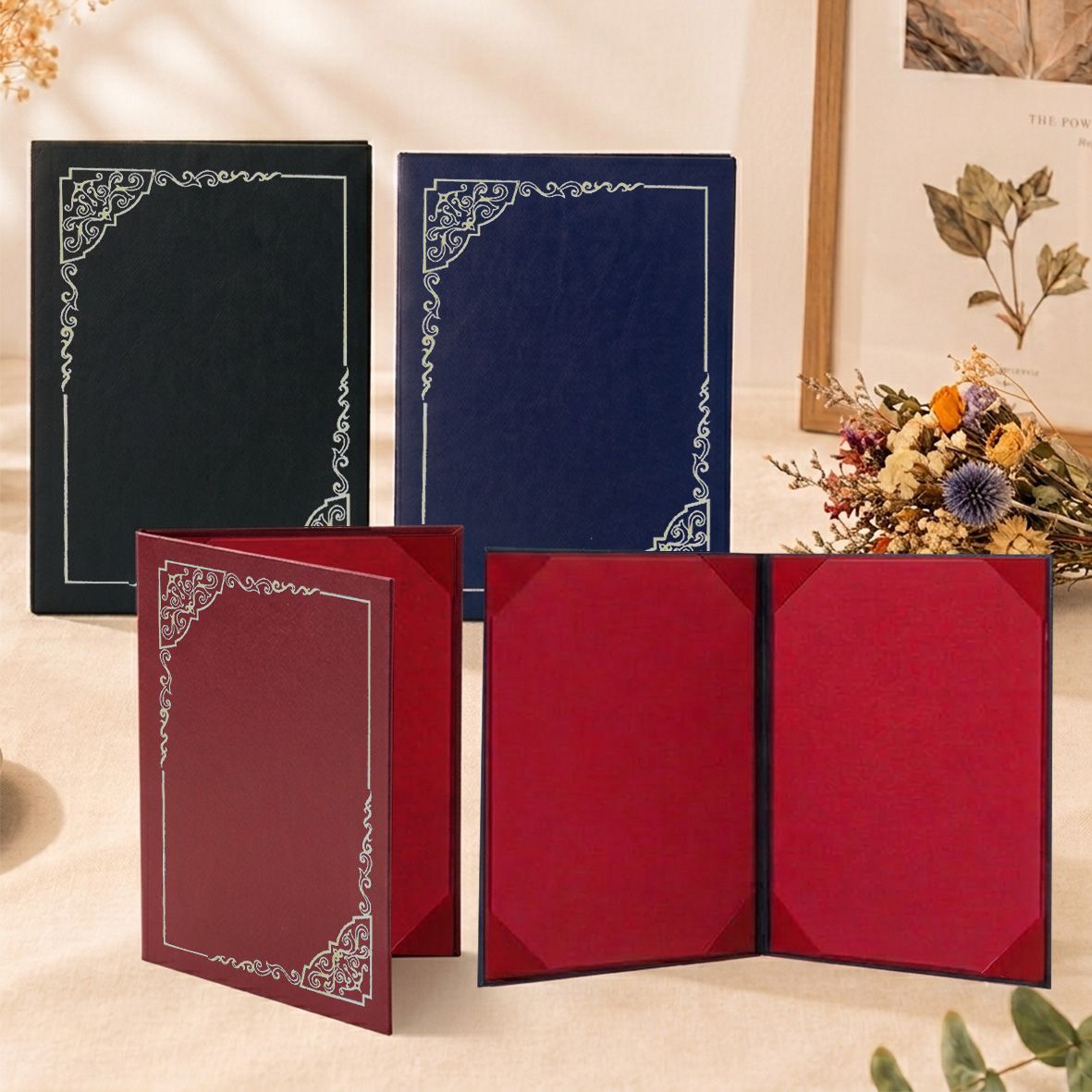 Laminated Kraft Paper Certificate Folder