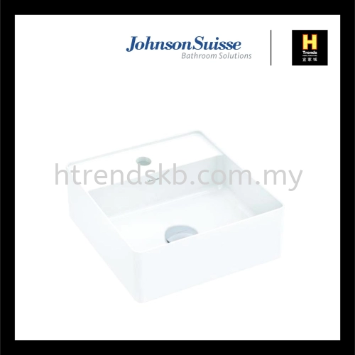 Johnson Suisse Venezia Slim Square Counter Top Basin 350mm (WBVC950187WW)