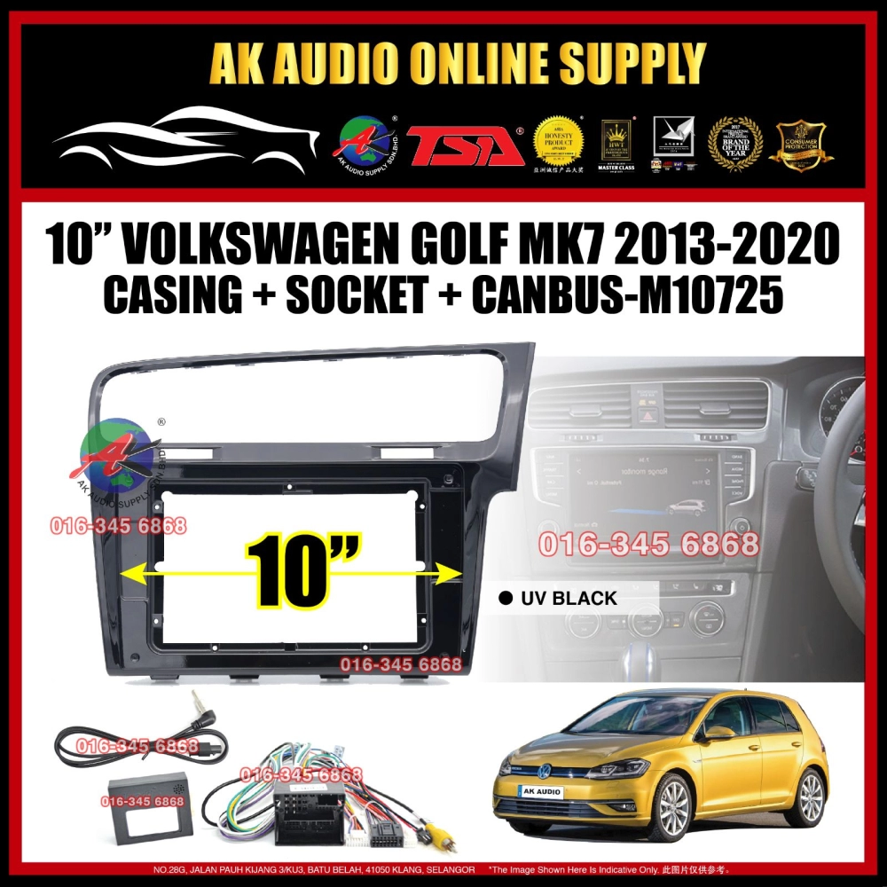 🎁Free AHD Camera🎁 8Ram + 128GB 4G Carplay◾TSA Volkswagen Golf GTI / MK7 2013 -2020 Android  10'' inch TS10 Car Player