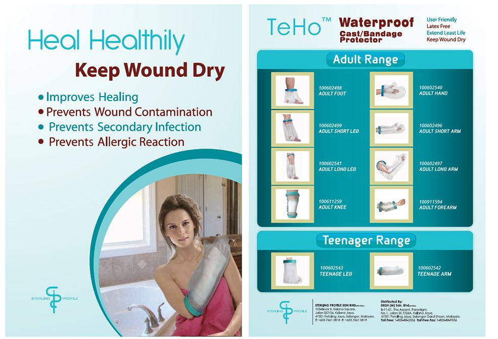 TeHo Waterproof Cast/Bandage Protector