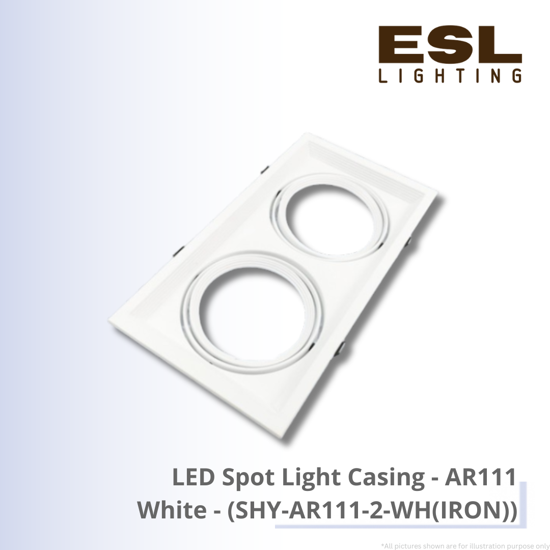 LED Spot Light Casing AR111 White - SHY-AR111-2-WH(IRON)