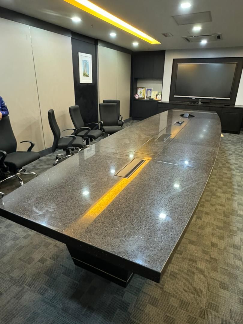 QUARTZ STONE MEETING TABLE | OFFICE AT BUKIT TINGGI | BUKIT RAJA | PORT KLANG #888