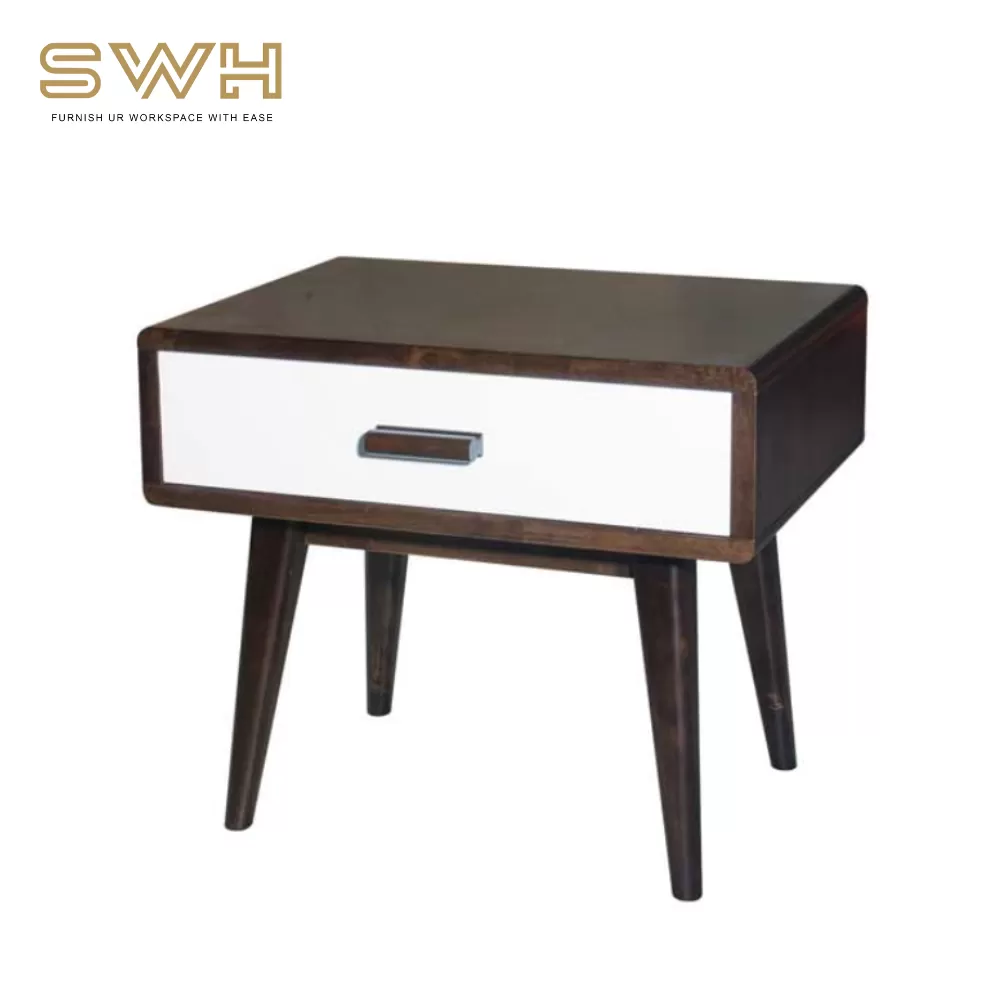 WILLOW Solid Wood (B) BedSide Table Cabinet | Bedroom Furniture Store