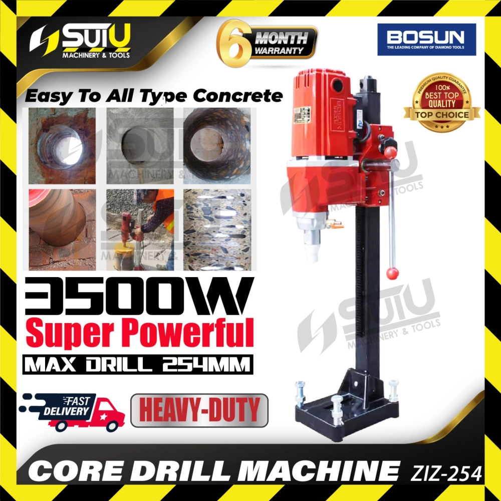 BOSUN ZIZ254 / ZIZ-254 254MM Core Drill Machine 3500W