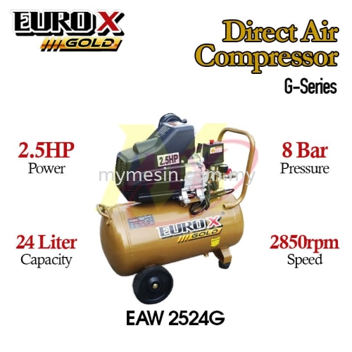 EUROX GOLD EAW 2524G 24L 2.5HP Direct Driven Air Compressor