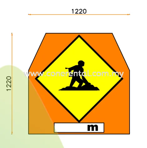 Highway LLM Advance Warning Signboard A-Shape/Post For Rental