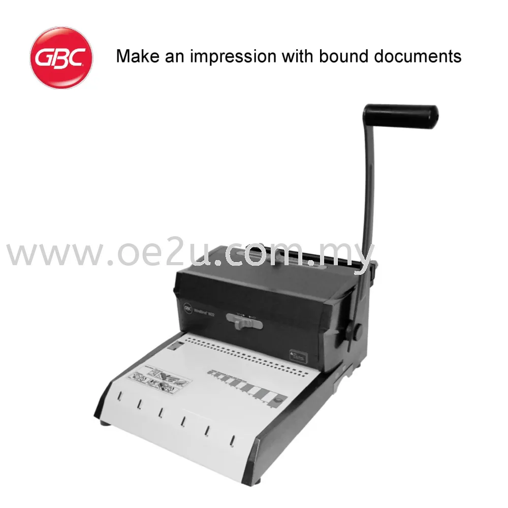 GBC WireBind W22 Manual Binder (Punch Capacity: 20 Sheets, Bind Capacity: 250 Sheets, Max. Binding Length: A4)