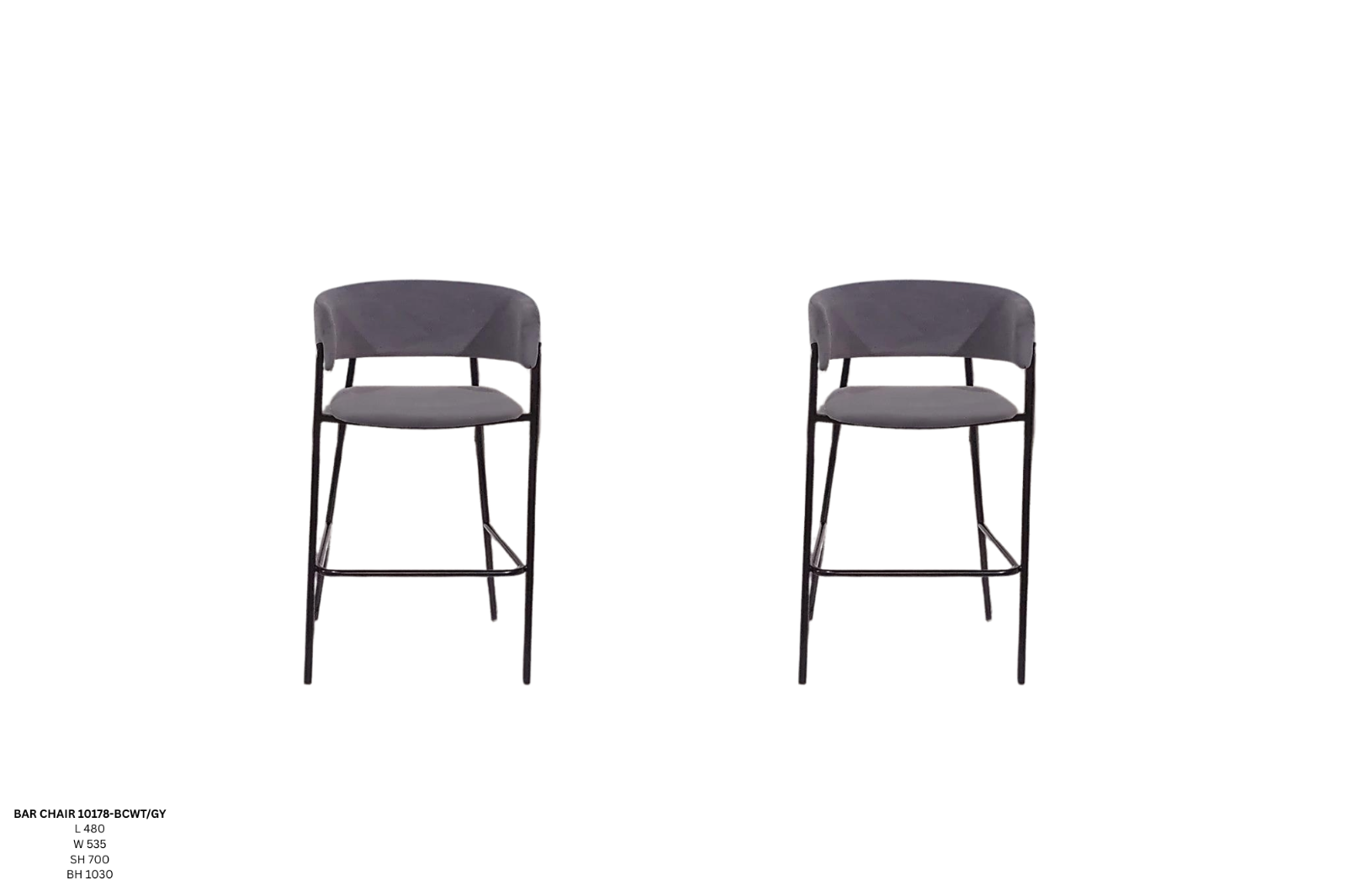 BAR CHAIR YG-10178-BCWT/GY