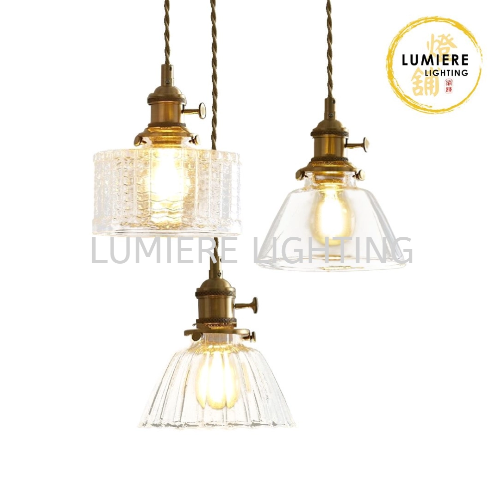 Post Modern Nordic Scandinavian Vintage Gold Pendant Light