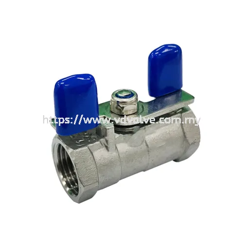 AT100BD AUTOMA SS304 / SS316 1-PC Body Butterfly Handle Ball Valve 1000WOG Thread End