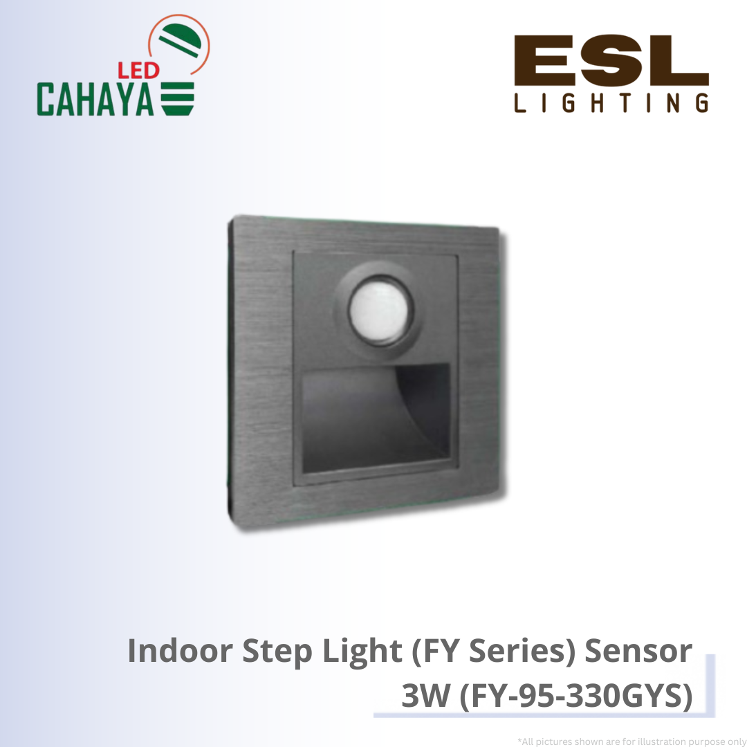 CAHAYA Indoor Step Light with sensor FY Series 3W - FY-95-330GYS Grey