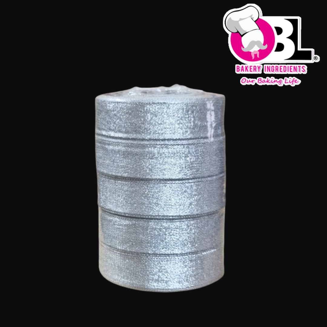 109129 SILVER-RIBBON 2.5CM