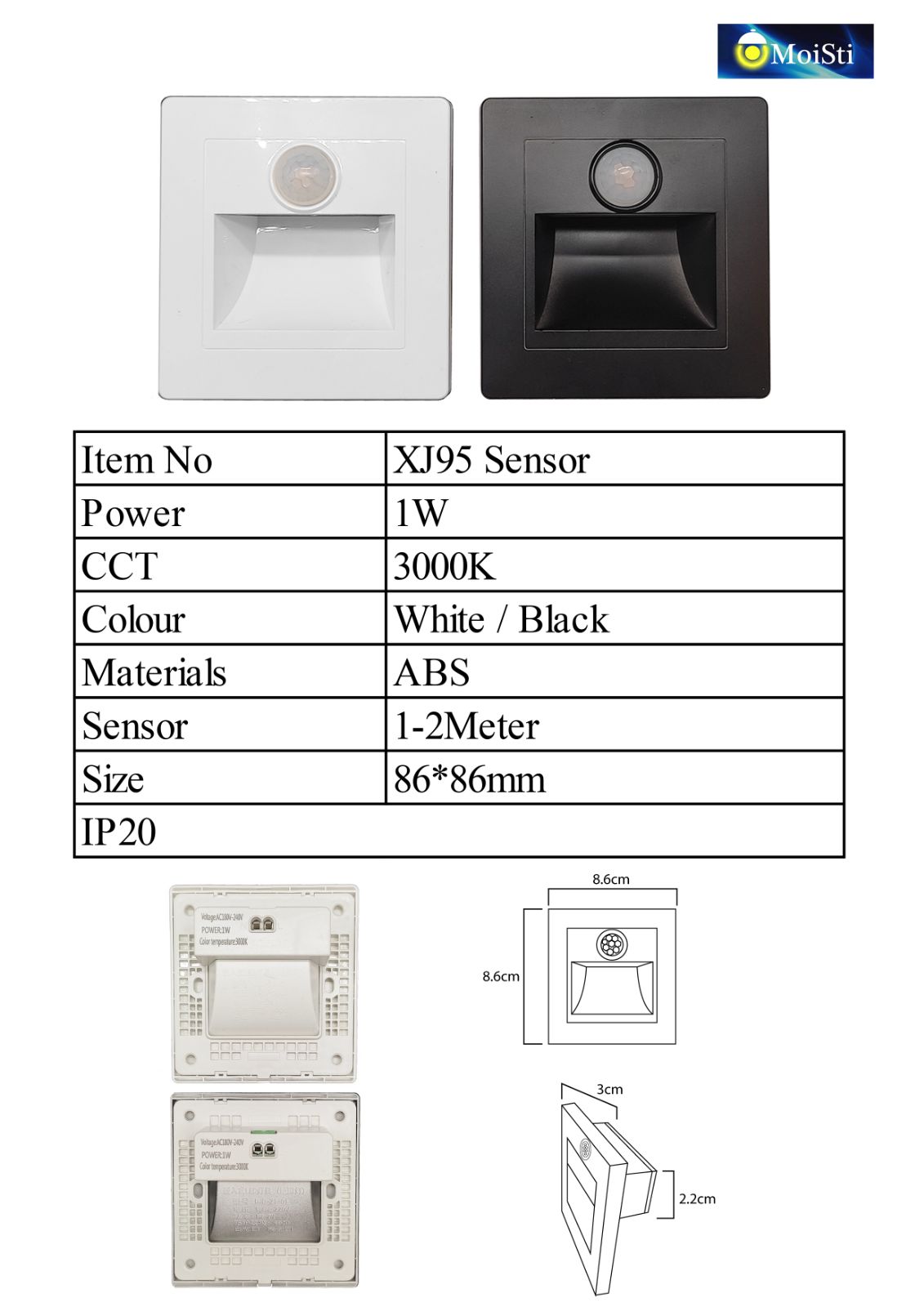 XJ95 1W Sensor