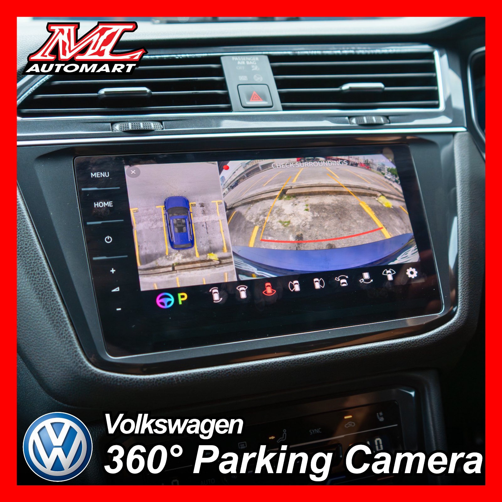 Volkswagen 360掳 Parking Camera