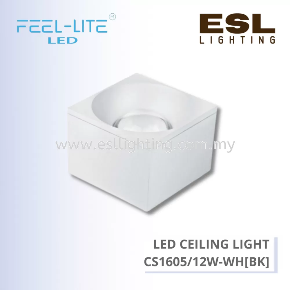 FEEL LITE LED CEILING LIGHT 12W - CS1605/12W-WH(BK)