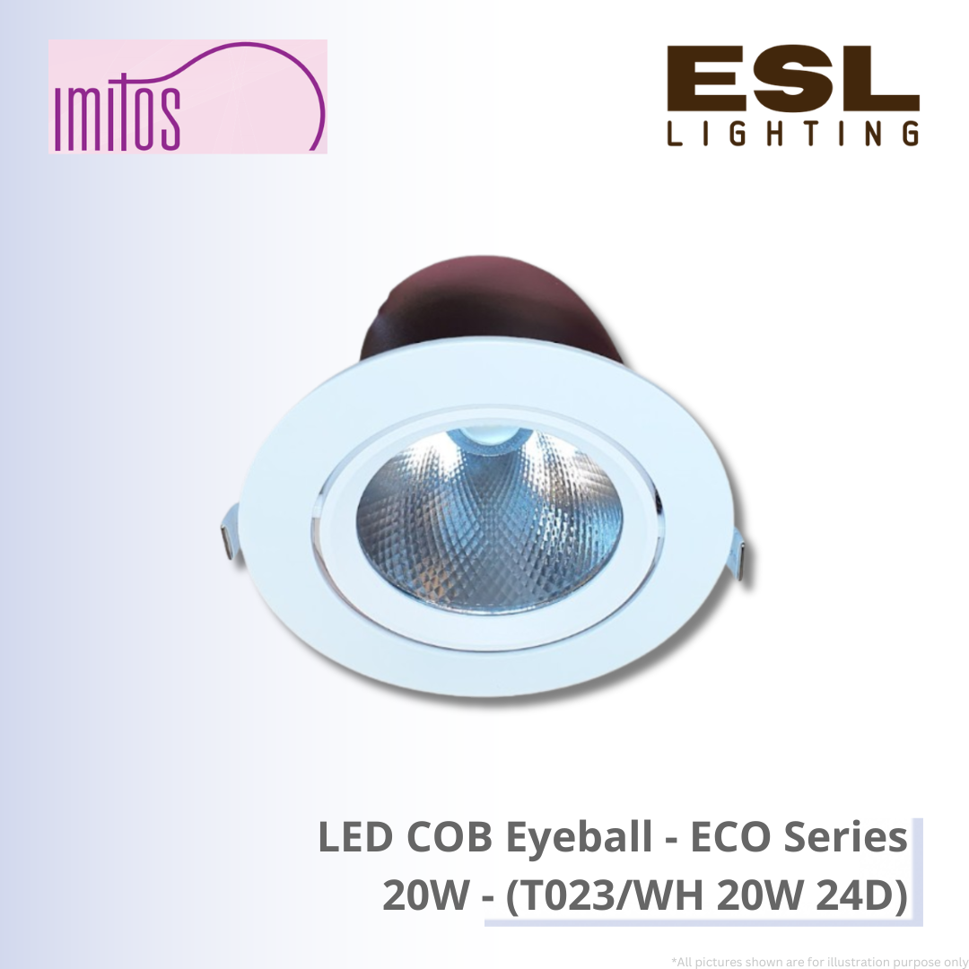 IMITOS LED COB Eyeball (ECO Series) 20W - T023/WH 20W 24D