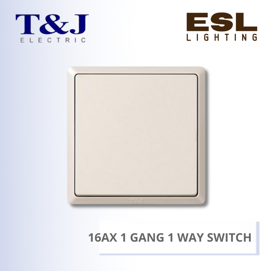 T&J SWITCHES INFINIT SERIES 16AX 1 GANG 1 WAY SWITCH - HC2711 HC2711-SBL HC2711-MSB HC2711-PS7 HC2711-ST5