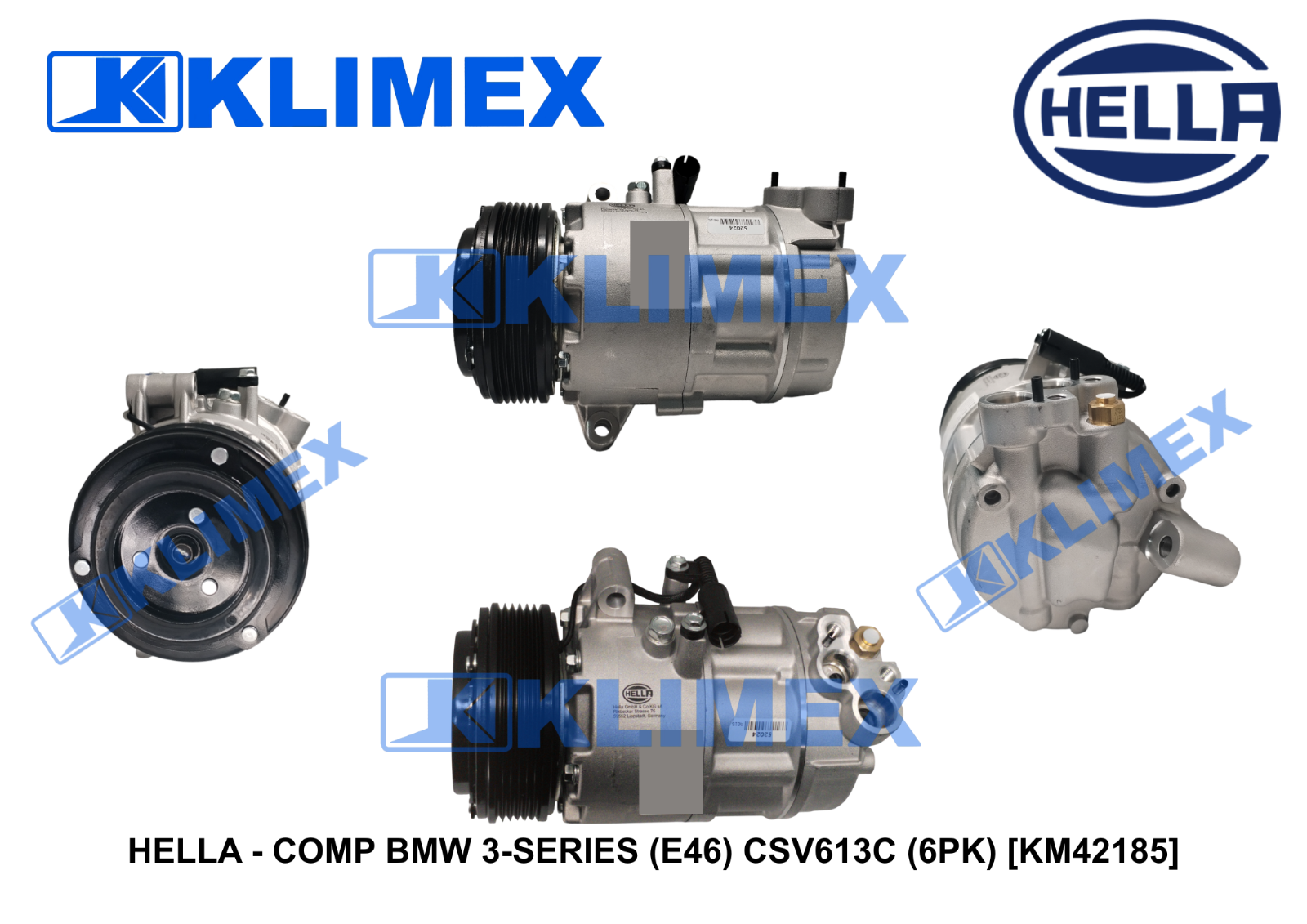HELLA - COMP BMW 3-SERIES (E46) CSV613C (6PK) [KM42185]