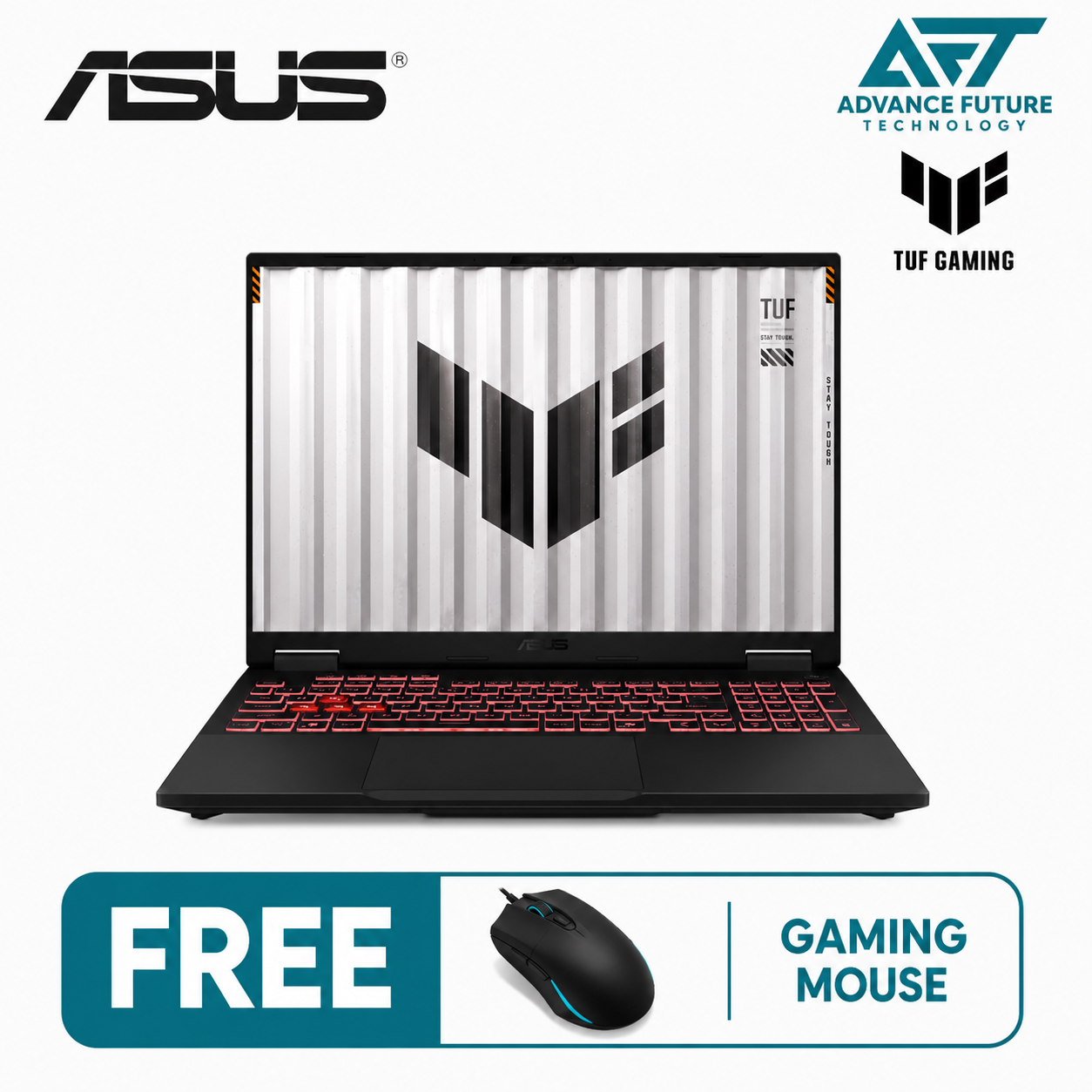 Asus TUF Gaming A16 FA608U-HRV068W 16'' WUXGA 165Hz Gaming Laptop Gray ( AMD Ryzen 7 260, 16GB, 512GB SSD, RTX5050, W11 )