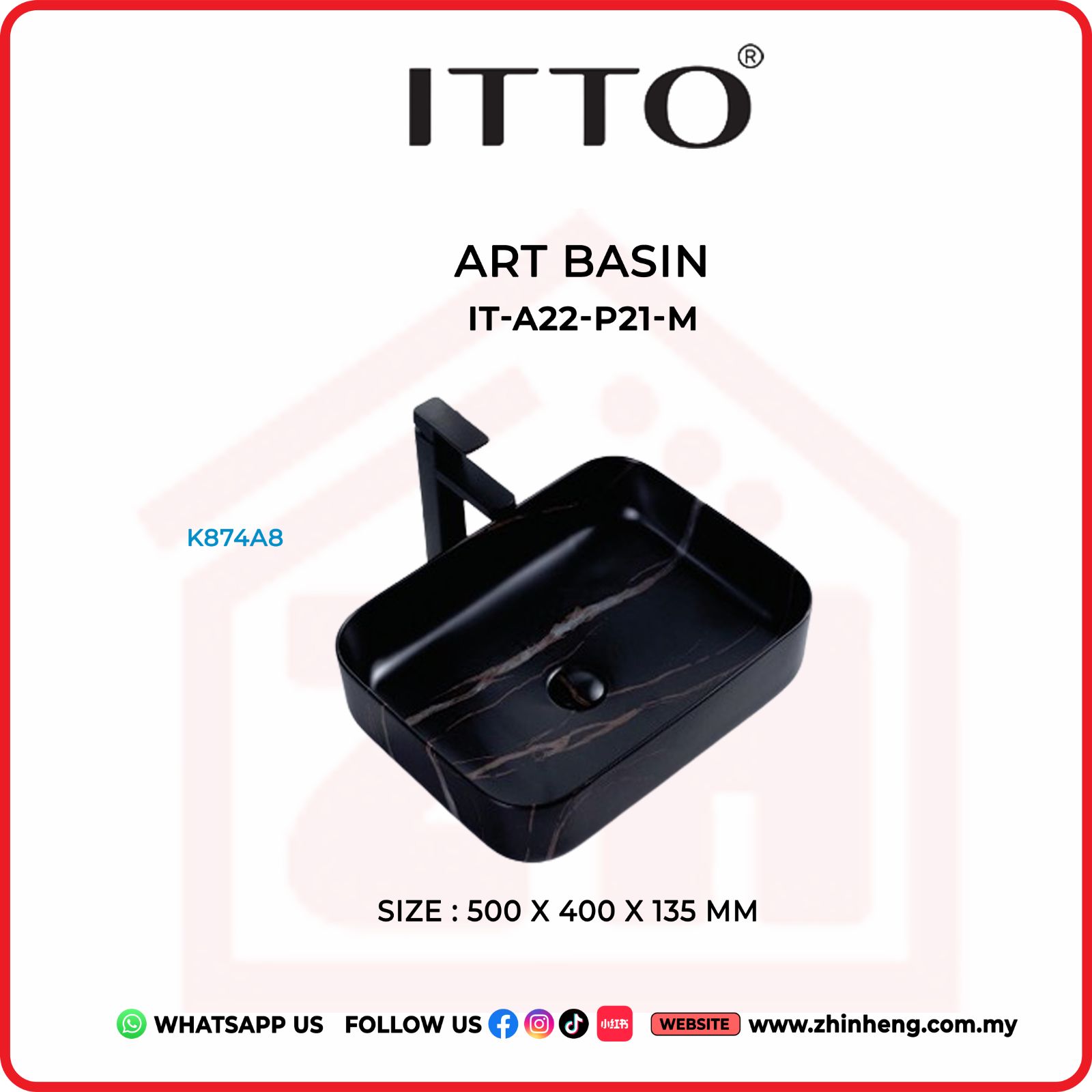 ITTO ART BASIN IT-A422-P21-M