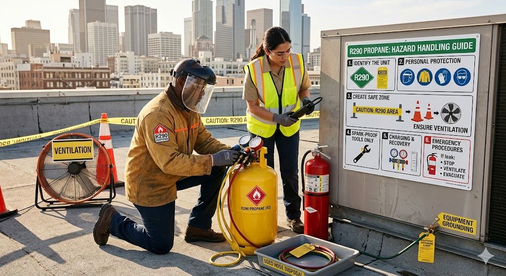 propane refrigerant hazard handling guide
