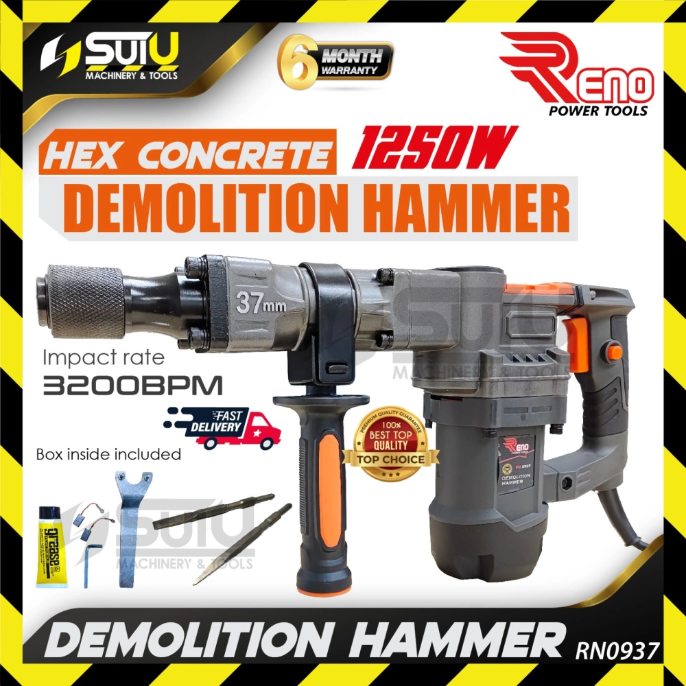 RENO RN0937 / RN-0937 15J Electric Demolition Hammer 1250W