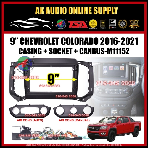 Chevrolet Colorado 2016 - 2021 Android Player 9" inch Casing + Socket With Canbus - M11152