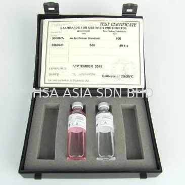 YSI Photometer Color Standards - 1 color std., 1 blank